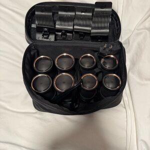 T3 Black and Gold Hair Rollers Set